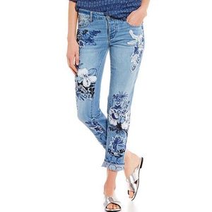 William Rast floral jeans